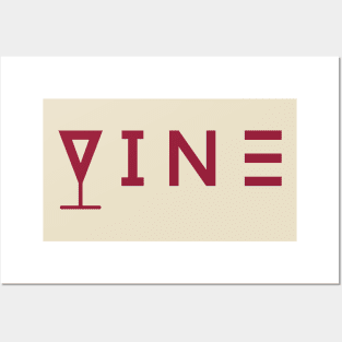 Vine text  typography Posters and Art